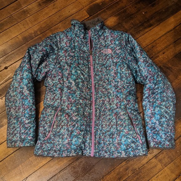 Girl's The North Face Reversible Winter Jacket Size Large 14/16